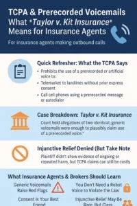 TCPA Compliance for Insurance Agents: Voicemail Rules to Know

